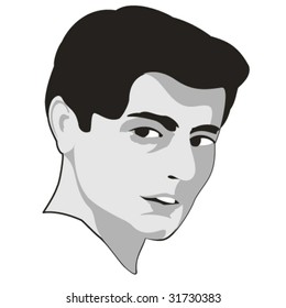 Handsome man face
