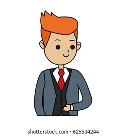 handsome man in suit icon image 