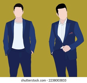 Handsome Man Vector Avatar Artwork. This is an editable and printable vector eps file.