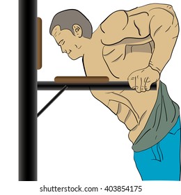A handsome muscular man 
