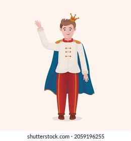 HANDSOME PRINCE WITH A CROWN, FAIRYTALE CHARACTER DESIGN