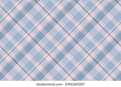 Handsome texture plaid check, large textile background pattern. Famous fabric tartan seamless vector in white and pastel colors palette.