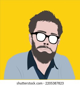 Handsome and young businessman vector avatar