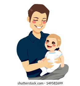 3,677 Father Lap Images, Stock Photos & Vectors 