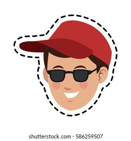 handsome young man icon image 