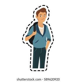handsome young man icon image 