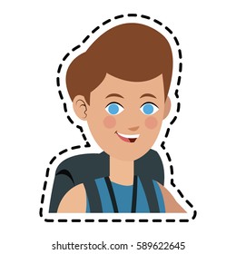 handsome young man icon image 