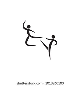 hand-to-hand fight icon. Elements of sportsman icon. Premium quality graphic design icon. Signs and symbols collection icon for websites, web design, mobile app on white background