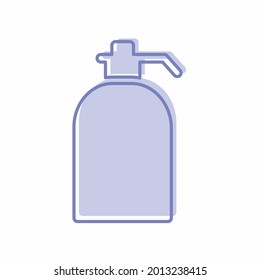 Handwash - Blue Twins Style.Can be used in web and mobile.design element of design tools.designer equipment.Editable stroke