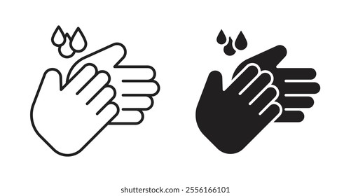 Handwashing Filled flat icons set for apps and web ui designs.