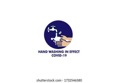 Handwashing Health Avoid Corona virus -2019-nCoV Logo vector Symbol icon