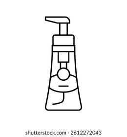handwashing hygiene line icon vector. handwashing hygiene sign. isolated contour symbol black illustration