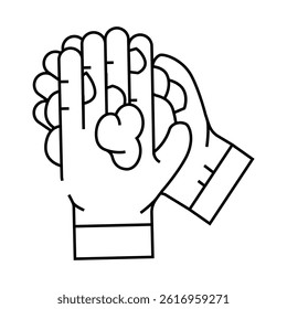 handwashing hygiene line icon vector. handwashing hygiene sign. isolated contour symbol black illustration - Powered by Shutterstock - Get 15% off with code: PIKWIZARD15