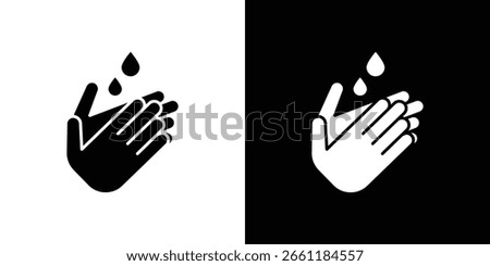 Handwashing icon of a flat style vector