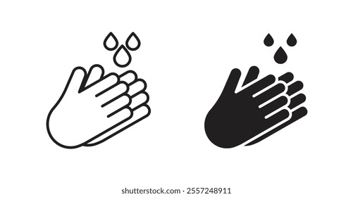 Handwashing Icon set. vector illustration set