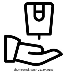 Lavado de manos de jabón líquido en el diseño del baño