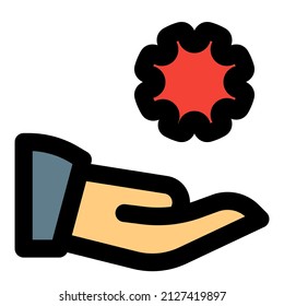 Handwashing with a soap removing the virus fat shell