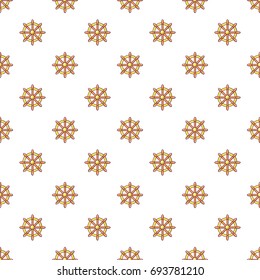 Handwheel pattern in cartoon style. Seamless pattern vector illustration