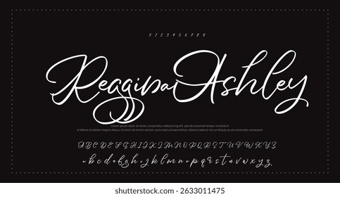 handwrite font Calligraphy Logotype Script Brush Font Type Font lettering handwritten 