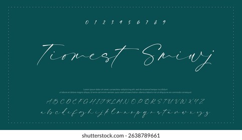 handwrite font Calligraphy Logotype Script Brush Font Type Font lettering handwritten 