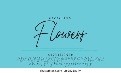 Handwrite signature font Calligraphy Logotype Script Brush Font Type Font lettering handwritten