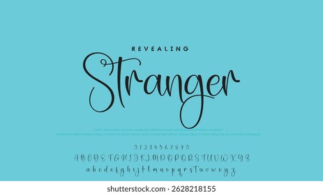 Handwrite signature font Calligraphy Logotype Script Brush Font Type Font lettering handwritten