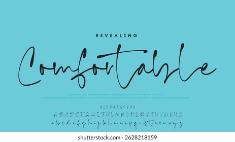 Handwrite signature font Calligraphy Logotype Script Brush Font Type Font lettering handwritten