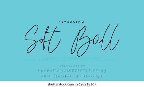 Handwrite signature font Calligraphy Logotype Script Brush Font Type Font lettering handwritten