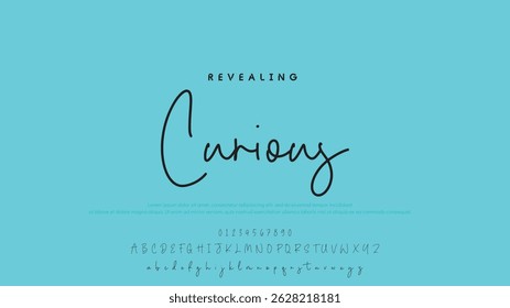 Handwrite signature font Calligraphy Logotype Script Brush Font Type Font lettering handwritten