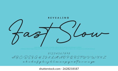 Handwrite signature font Calligraphy Logotype Script Brush Font Type Font lettering handwritten