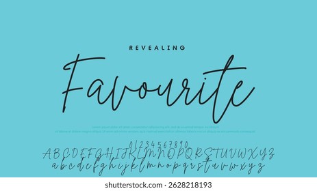 Handwrite signature font Calligraphy Logotype Script Brush Font Type Font lettering handwritten