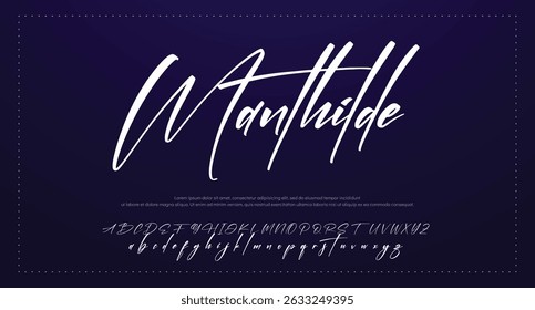 handwrite signature font Calligraphy Logotype Script Brush Font Type Font lettering handwritten