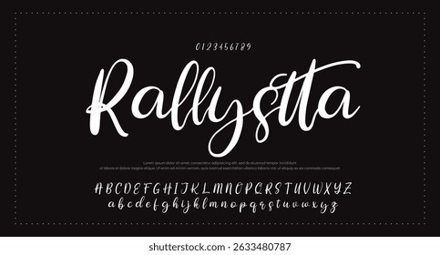  handwrite signature font Caligrafía Logotipo Script Pincel Tipo de fuente Letras de fuentes manuscritas 
