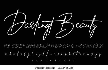 handwrite signature font Calligraphy Logotype Script Brush Font Type Font lettering handwritten