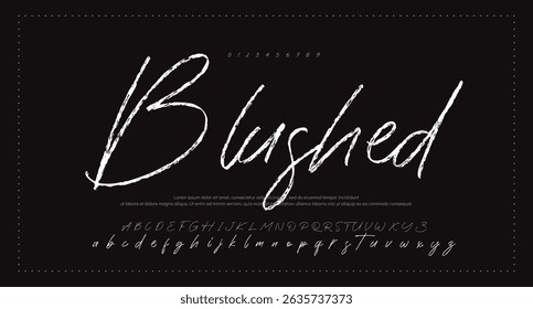  handschriftliche Signatur Calligraphy Logotype Script Brush Font Type Schriftart handgeschriebene Schrift 