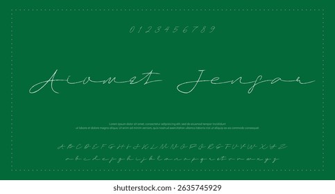 handwrite signature font Caligrafía Logotipo Script Pincel Tipo de fuente Letras de fuentes manuscritas 