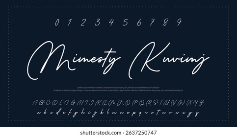 handwrite signature font Calligraphy Logotype Script Brush Font Type Font lettering handwritten 