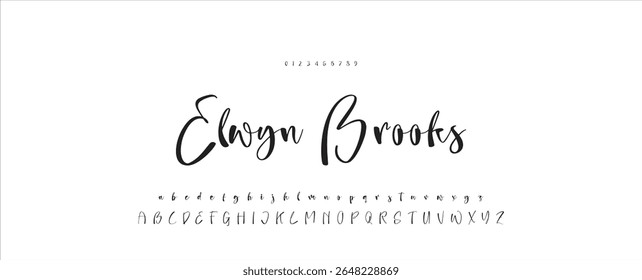 handwrite signature font Calligraphy Logotype Script Brush Font Type Font lettering handwritten