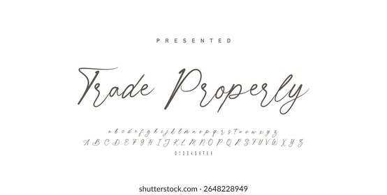 handwrite signature font Caligrafía Logotipo Script Pincel Tipo de fuente Letras de fuentes manuscritas