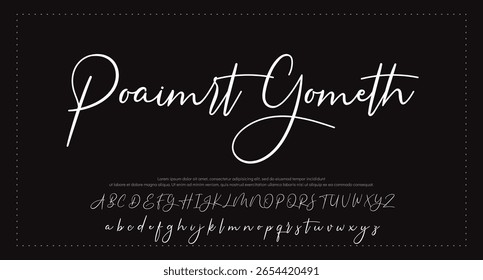 handwrite signature font Calligraphy Logotype Script Brush Font Type Font lettering handwritten 