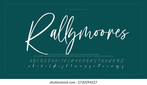 handwrite signature font Caligrafía Logotipo Script Pincel Tipo de fuente Letras de fuentes manuscritas  