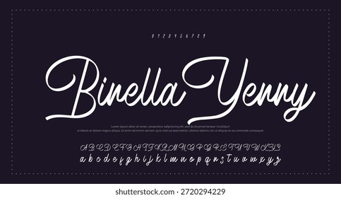handwrite signature font Caligrafía Logotipo Script Pincel Tipo de fuente Letras de fuentes manuscritas  