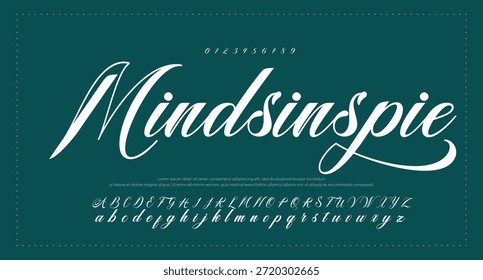 handwrite signature font Caligrafía Logotipo Script Pincel Tipo de fuente Letras de fuentes manuscritas 