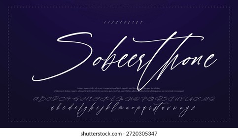 
handwrite signature font Caligrafía Logotipo Script Pincel Tipo de fuente Letras de fuentes manuscritas