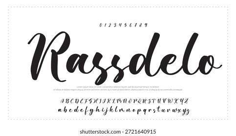 handwrite signature font Caligrafía Logotipo Script Pincel Tipo de fuente Letras de fuentes manuscritas 
