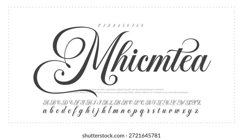  Fuente de firma de escritura a mano Caligrafía Logotipo Script Pincel Tipo de fuente Letras de fuente escritas a mano