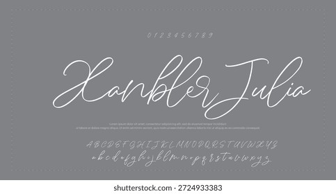 handwrite signature font Caligrafía Logotipo Script Pincel Tipo de fuente Letras de fuentes manuscritas