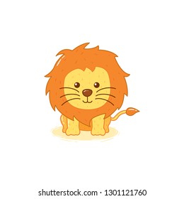 handwriting animal vector. Leon