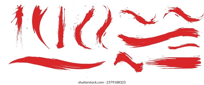 Material de diseño de escritura a mano. pincel