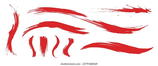 Handwriting design material. brush stroke
